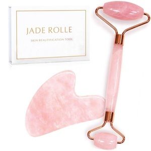 Rose Quartz Facial Jade Roller Guasha Board